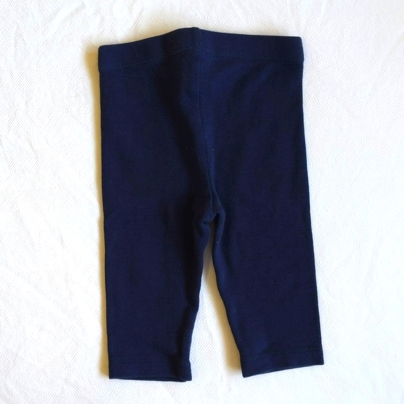 NEW pekkle navy blue with daisy knees leggings 3 months baby girl - Picture 4 of 4